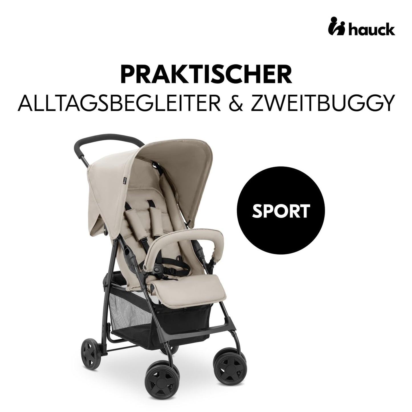 Kinder Buggy Sport – Leichter Reisebuggy 5,9 kg, Liegefunktion, Faltbar, Einkaufskorb 🍼🛒